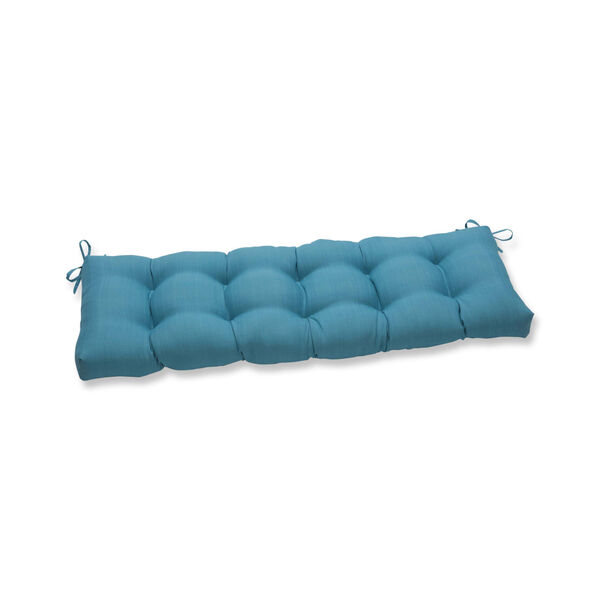 Pillow Perfect Forsyth Blue 56-Inch Bench Cushion 650104